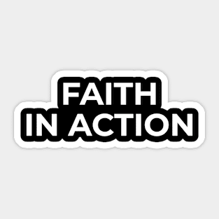 Muslim - Faith In Action Sticker